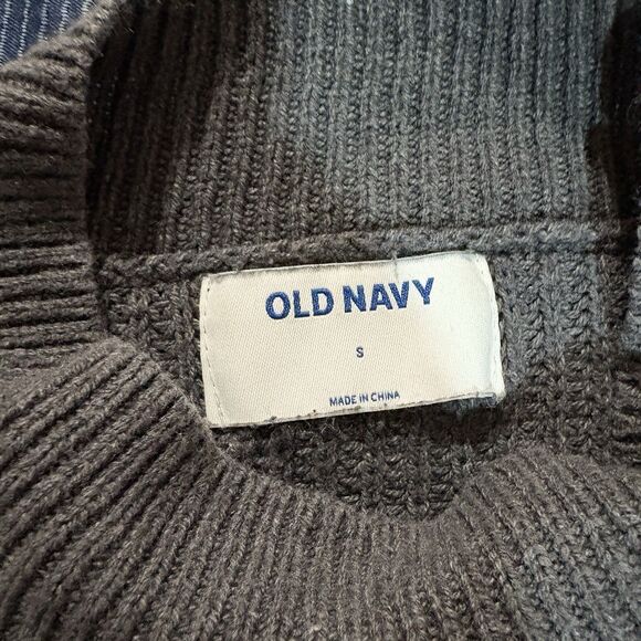 Old Navy Sweater Womens S Gray Knit Pullover Fall Winter Cozy Cottagecore - Picture 3 of 6